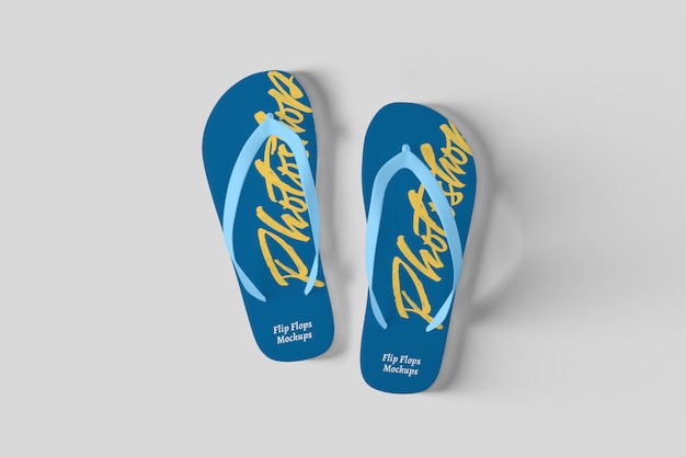 Realistisch flip flops-mockup