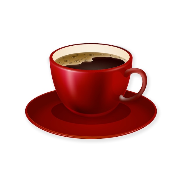 Realistisch koffiekopje-element