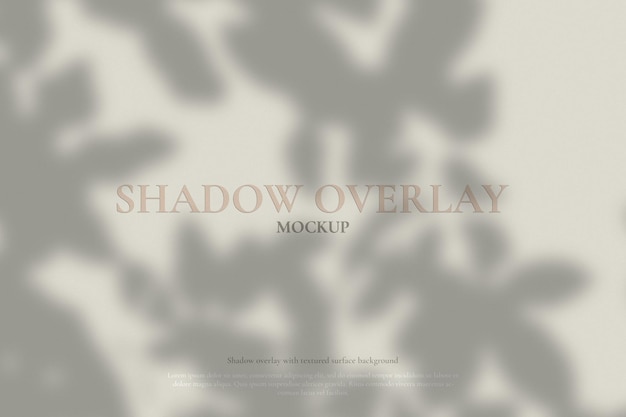 Realistisch laat schaduw-overlay-effect achter