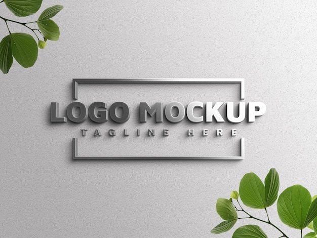 Realistisch logo mockup design