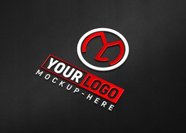 Realistisch logo mockup