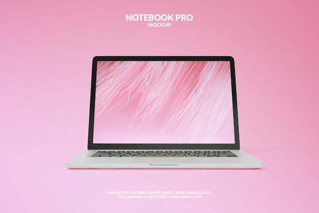 PSD realistisch premium notebook pro-model