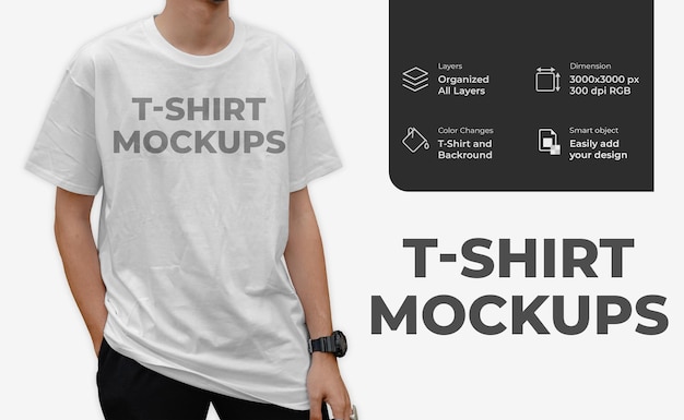 Realistisch T-shirtmodel