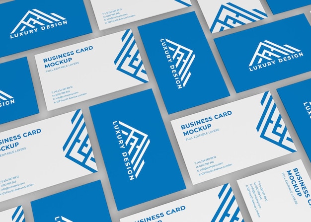Realistisch visitekaartje mockup