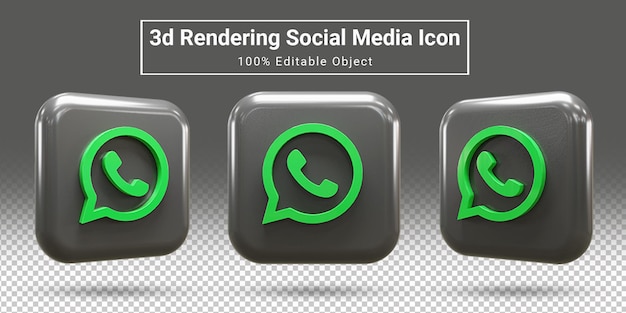 Realistisch whatsapp social media icon set whatsapp apps icon