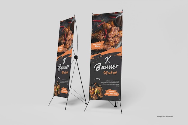 PSD realistisch x-bannermodel