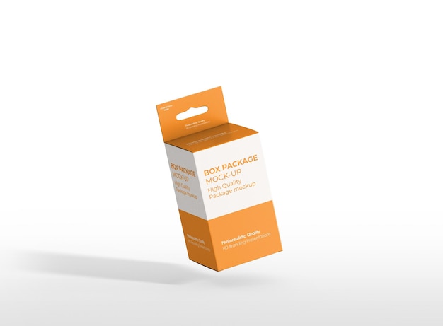 Realistische 3d-kubus box design template