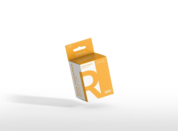 Realistische 3d-kubus box design template