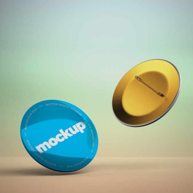 PSD realistische 3d-pin mockup