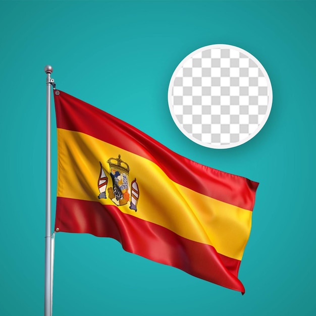 Realistische 3d-vlag van aragon