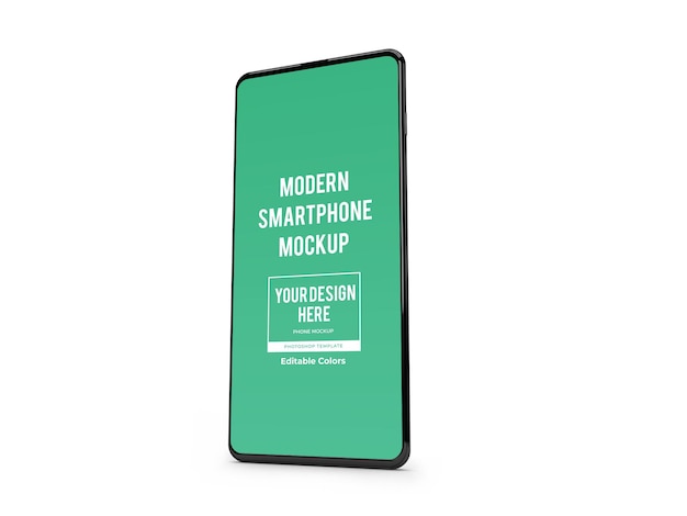 Realistische Android-smartphone mockup-sjabloon geïsoleerd