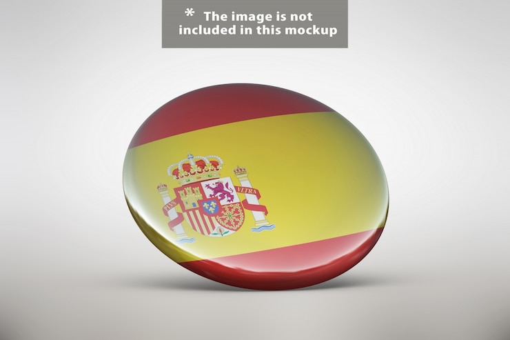 PSD realistische badge presentatie