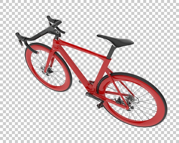 Realistische fiets geïsoleerd op transparante achtergrond 3d-rendering illustratie