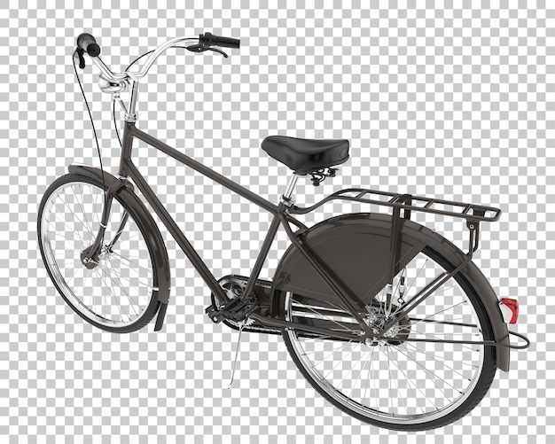 Realistische fiets geïsoleerd op transparante achtergrond 3d-rendering illustratie