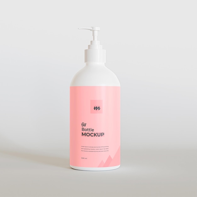 Realistische handwaspomp dispenser fles mockup Gratis Psd