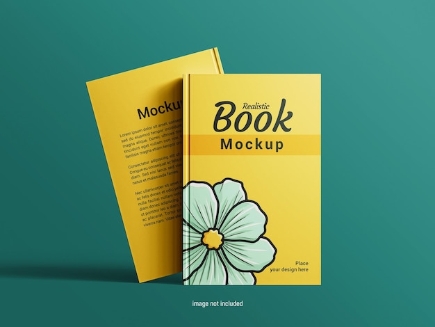 PSD realistische hardcover boek psd mockup