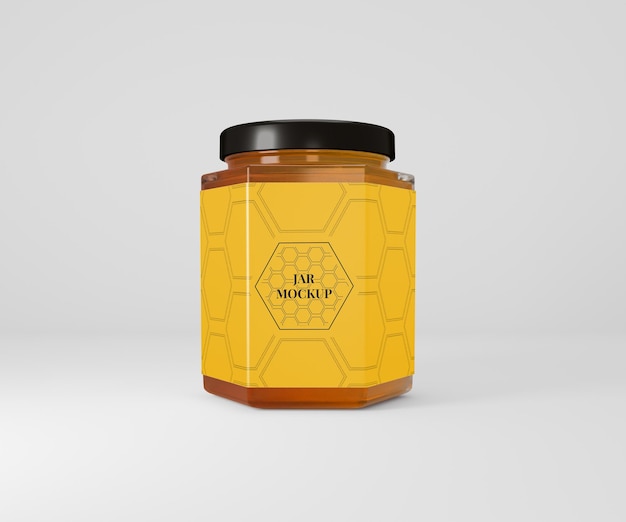 Realistische honingpot mockup