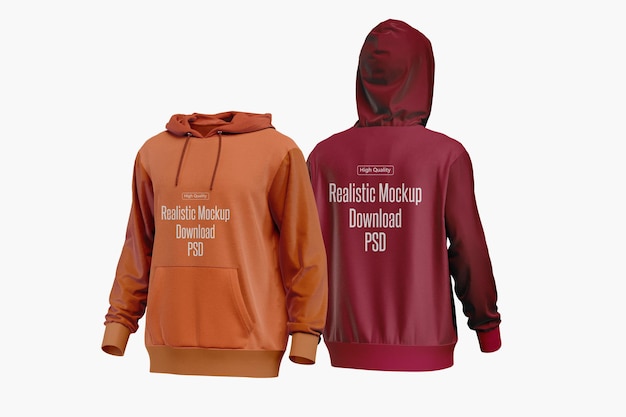Realistische hoodie mockup PSD