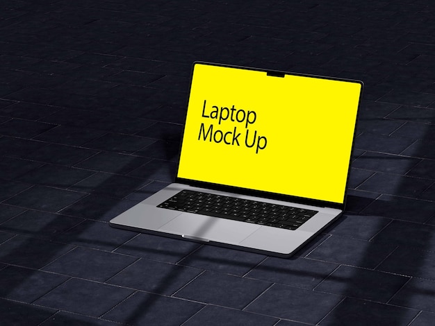 Realistische laptop mockup