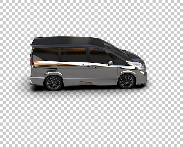 PSD realistische moderne auto geïsoleerd op de achtergrond 3d rendering illustratie