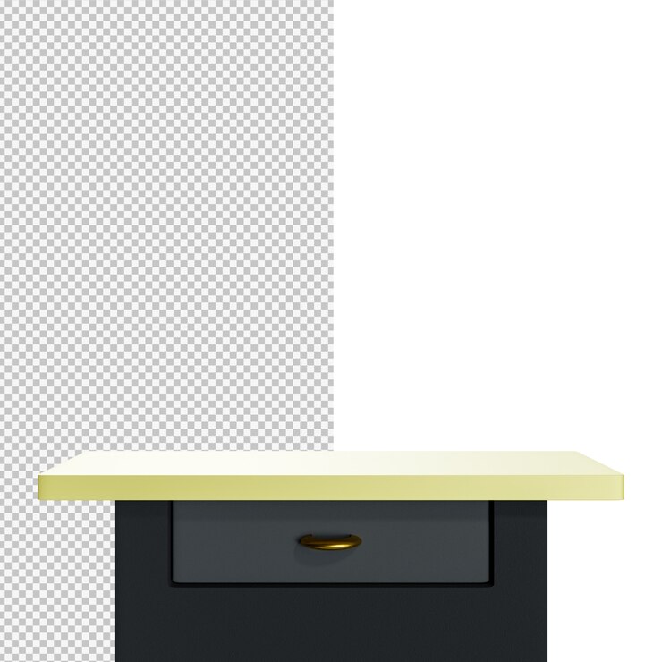 Realistische moderne houten tafel