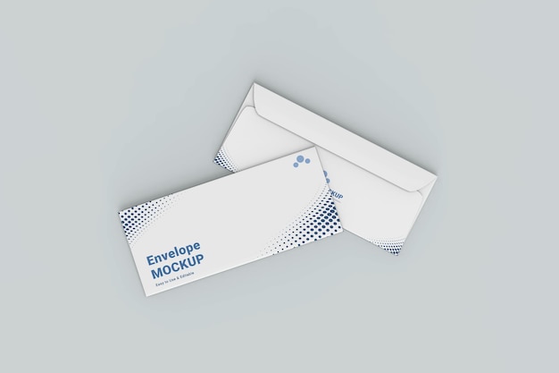 PSD realistische office envelop display mockup