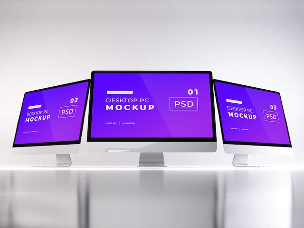 Realistische pc-mockup