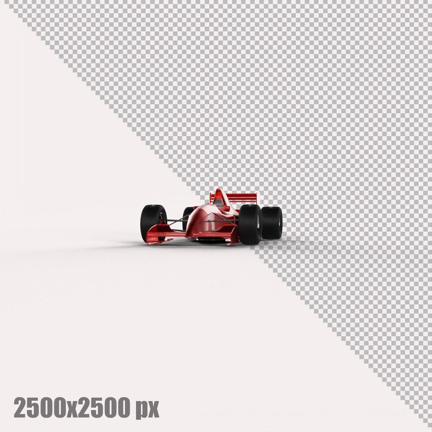 PSD realistische rode formule 1-auto in 3d renderen