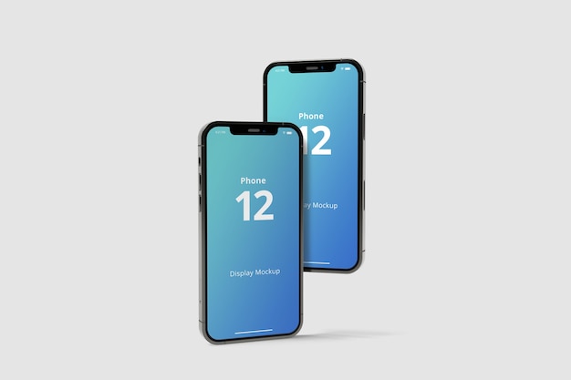 Realistische smartphone mockup geïsoleerd