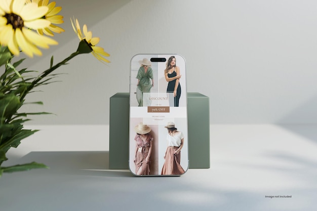 Realistische smartphone mockup