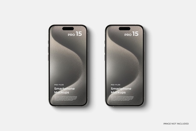 Realistische smartphone presentatie mockup met bewerkbare achtergrond psd