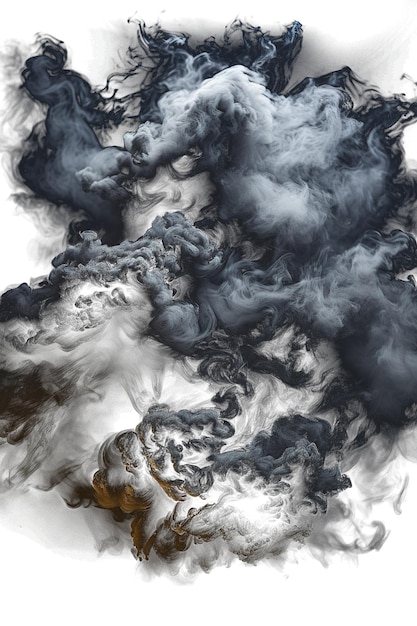 Realistische smoke-illustraties op een doorzichtige achtergrond ideaal voor het toevoegen van atmosferische effecten