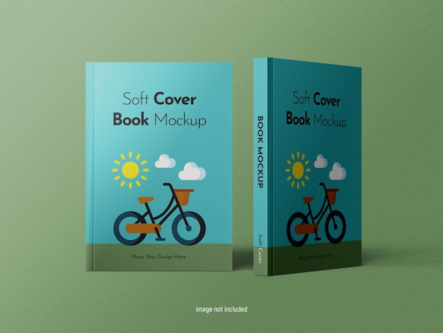 PSD realistische softcover psd boek mockup