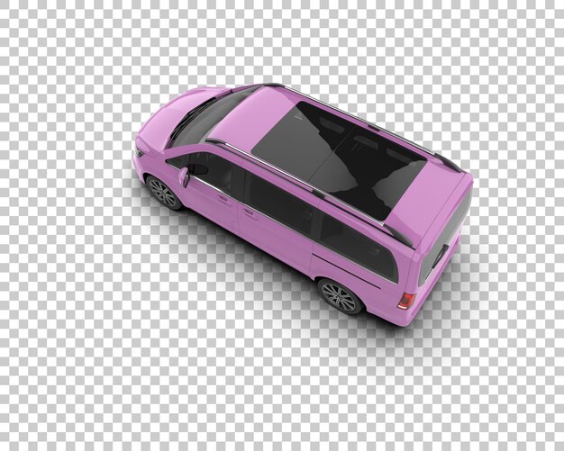 Realistisk bil isolert på bakgrunn 3D-rendering illustrasjon