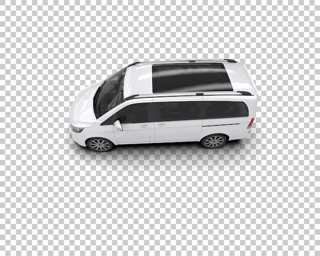 Realistisk bil isolert på bakgrunn 3D-rendering illustrasjon