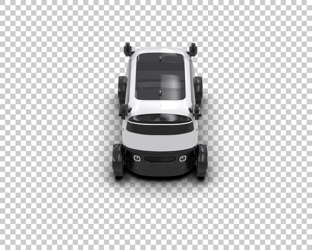 Realistisk bil isolert på bakgrunn 3D-rendering illustrasjon