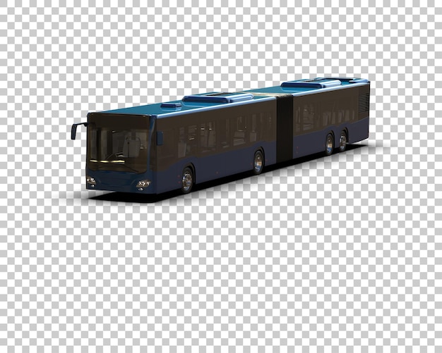 Realistisk buss isolert på bakgrunn 3D-rendering illustrasjon