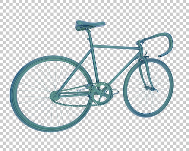 Realistisk cykel isoleret på transparent baggrund 3D-rendering illustration