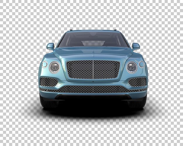 Realistisk SUV isolert på bakgrunn 3D-rendering illustrasjon