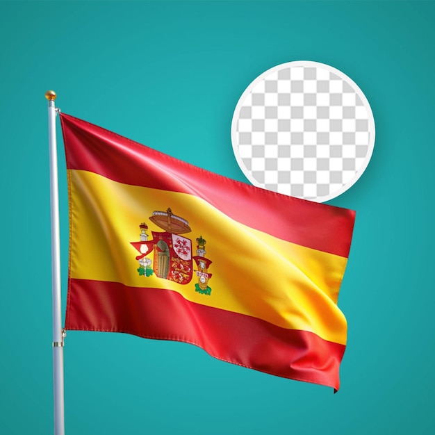 Realistyczna 3d Flaga Aragon