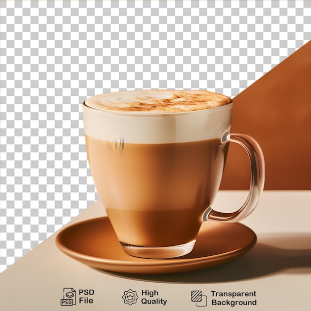 PSD realistyczna filiżanka kawy z przezroczystym tłem plik png