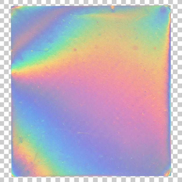 Realistyczna folia holograficzna z izolowanym błyszczeniem tęczy