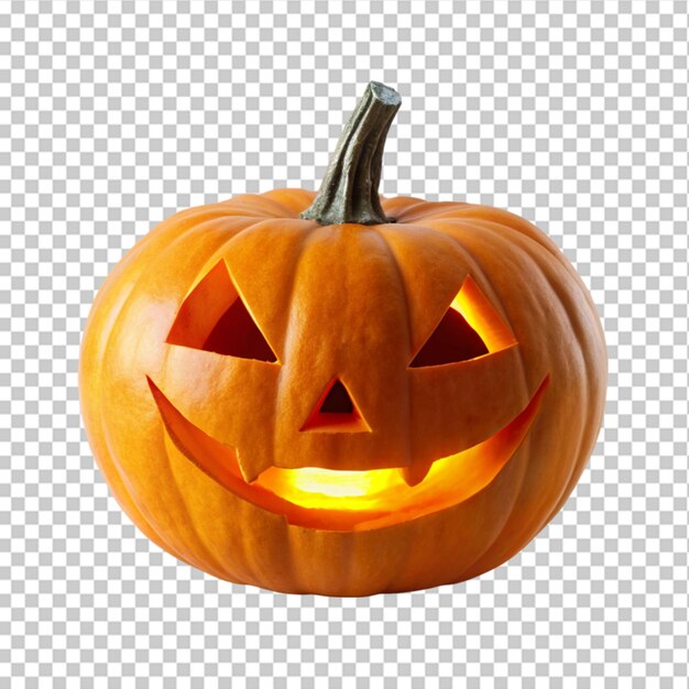 PSD realistyczna halloween szczęśliwa dyni z przezroczystym tłem