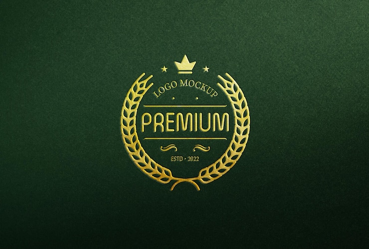 PSD realistyczna maketa logo
