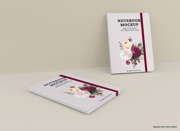 realistyczna makieta okładki notebooka