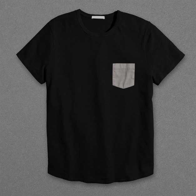 PSD realistyczna makieta pocket tee