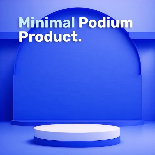 realistyczna makieta wyświetlacza na podium do sceny prezentacji produktu wyświetlanie produktu renderowania 3d