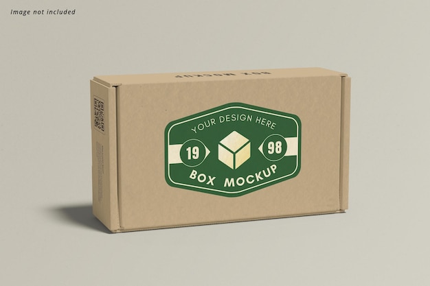 Realistyczne 3d Cube Box Szablon Projektu