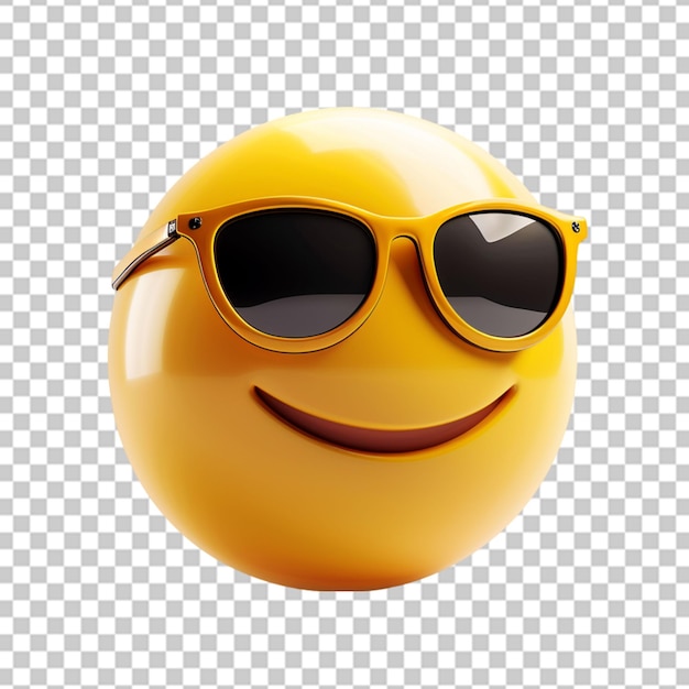 PSD realistyczne 3d emoji z ciekawym uśmiechem