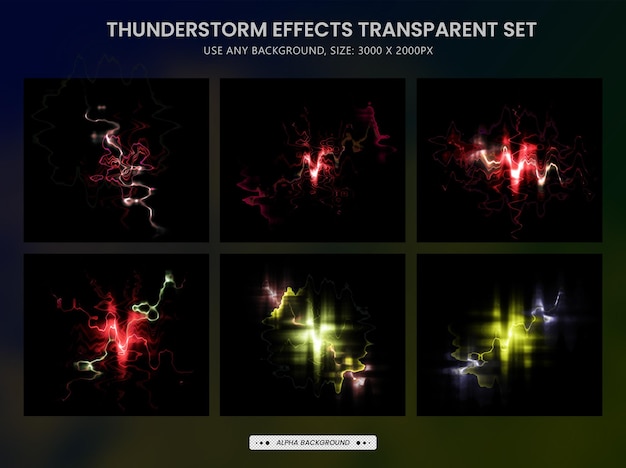 Realistyczne Błyskawice I Pioruny Efektów Burzy